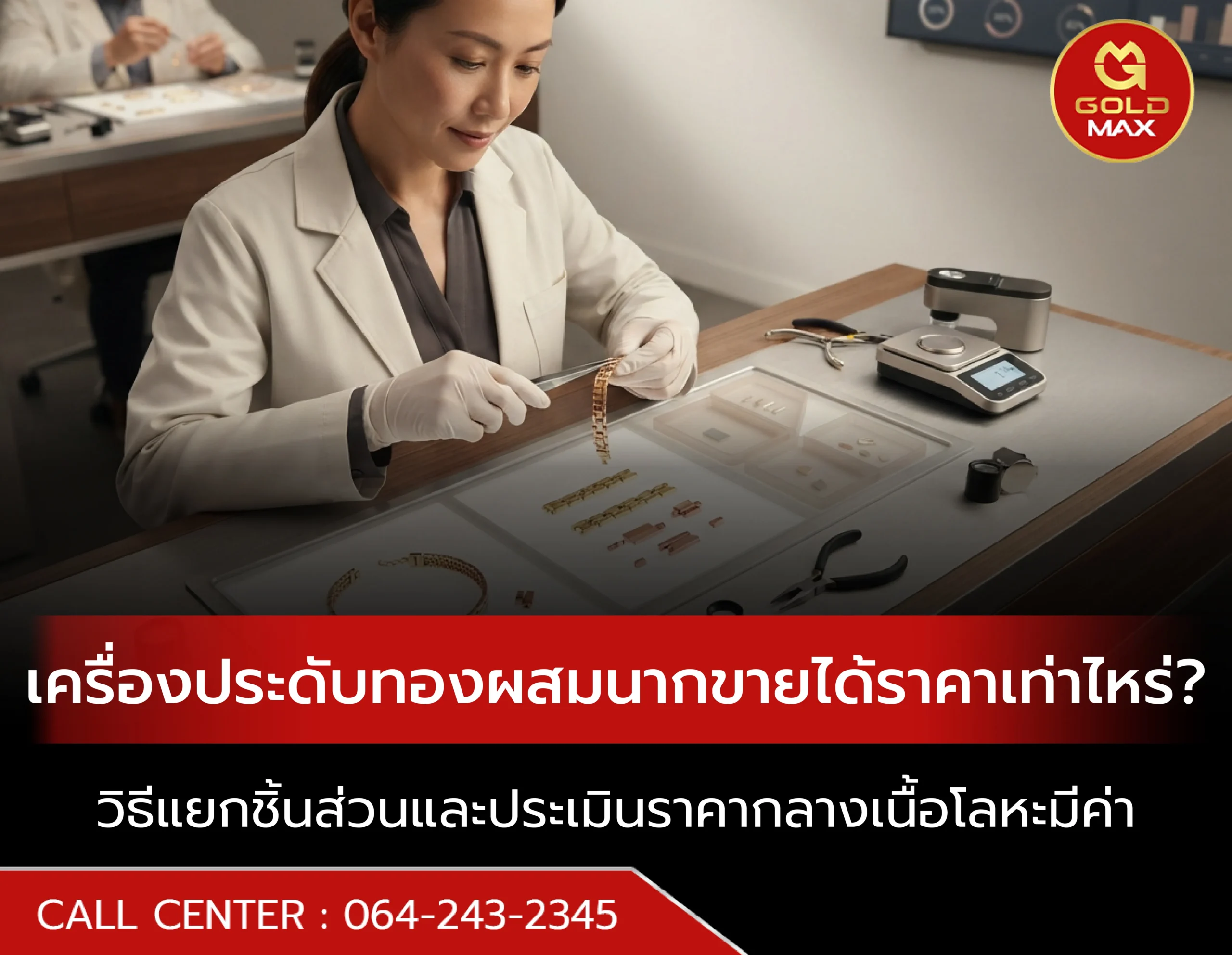 เครื่องประดับทองผสมนากขายได้ราคาเท่าไหร่? วิธีแยกชิ้นส่วนและประเมินราคากลาง
